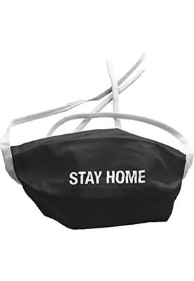 Mister Tee Stay Home Gezichtsmasker 2-pack Everyday, Zwart, One Size, Zwart, one size