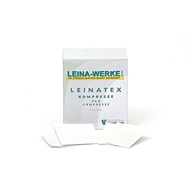 LEINAWERKE 6PEULEINATEX-kompresser individuellt förseglade, steril, 10 cm x 10 cm, 1 st.