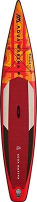 Aqua Marina Race, Double Layer Quad-Stringer Inflatable Stand Up Paddle Board (iSUP) Package, 381 cm Length, Red/Orange