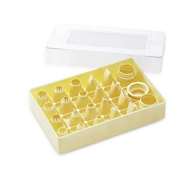 thermohauser Lot de 24 douilles mixtes 2 (plastique PP), taille S, différentes douilles avec 2 adaptateurs dans une boîte de rangement