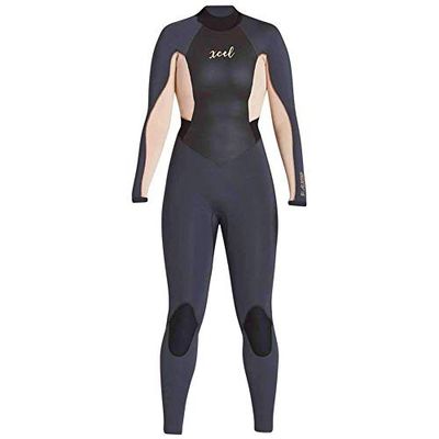 XCEL Axis Os Combinaison en néoprène pour Femme 3/2 mm M Schwarz Grau Orange