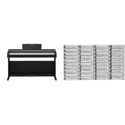 Yamaha ARIUS YDP-145 Digital Piano - Classic and Elegant Home Piano for Beginners and Hobbyists, in Black & Amazon Basics AAA Alkaline Batteries, Industrial Triple A, 5-Year Shelf Life, 40-Pack