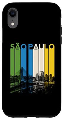 Carcasa para iPhone XR Sao Paulo Brasil Río De Janeiro Playa Retro Brasil Estatua Brasil