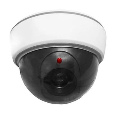 Blendend Telecamera simulata a soffitto con pilota LED, design discreto, ideale per sicurezza e prevenzione dei furti interni.