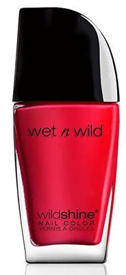 wet n wild – Wild Shine Nail Color – Application facile & rapide - Fini brillant - Teinte Red Red - 100% Cruelty Free rouge