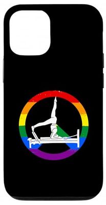 Funny Reformer Pilates with LGBT peace sign Case for iPhone 12/12 Pro