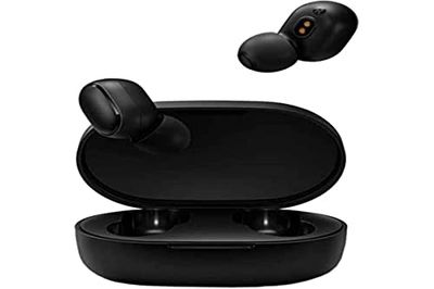 NK Redmi AIrdots Basic 2 Cuffie senza fili, Bluetooth 5.0, Cuffie con microfono, Custodia di ricarica magnetica da 300 mAh, Nero