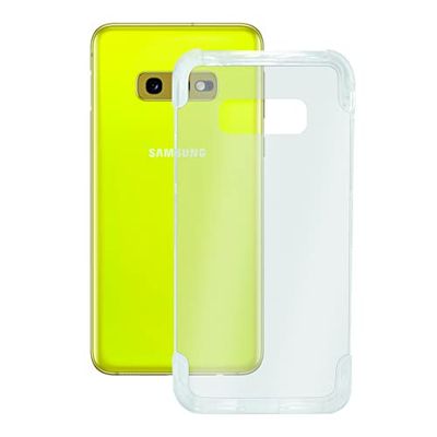 KSIX smart your tech Galaxy S10E Case, Semi-Rigid, High Protection, Transparent