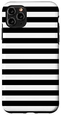 iPhone 11 Pro Max Black and White Stripe Phone Case