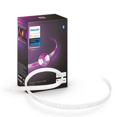 Philips Hue White and Color Ambiance Lightstrip, Striscia LED Smart da 1m, Bluetooth (estensione per Kit base da 2m)