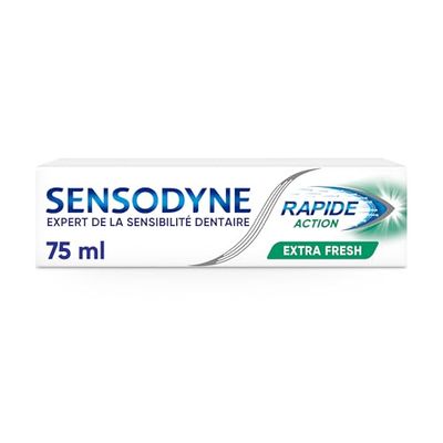 Sensodyne Dentifrice rapide action extra fresh - Le tube de 75ml