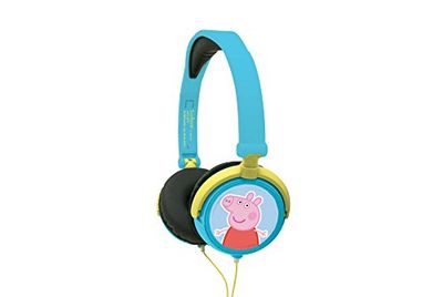 Lexibook- Peppa Pig Audio, Casque stéréo, Bandeau réglable et Pliable HP015PP, Cuffie, Colore Blu