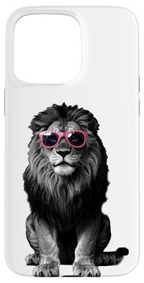 Halftone Lion Lunettes de Soleil Lions Coque pour iPhone 15 Pro Max