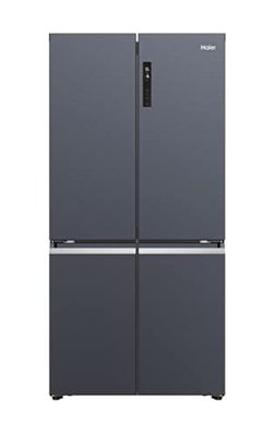 HAIER Cube 90 Series 5 HCR5919ENMB - Frigorífico 4 Puertas, Congelador dos zonas, Motor Inverter, My Zone, Cajón Humidity Zone,Total No Frost, Ancho 90,8cm, Capacidad XXL 528L, Iluminación LED, Negro