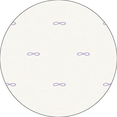 Bonateks, Runt digitalt tryckt musmatta, halkfri undersida, för kontor och hem, diameter: 22 cm