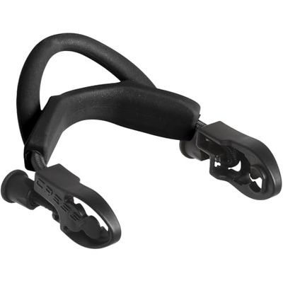 Cressi Ebs Straps Maui (2pcs) Sangle pour Palmes Unisex-Adult, Noir/Argent, Taille Unique