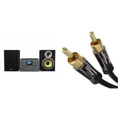 PHILIPS TAM8905 - Microfoonsysteem met internetradio, DAB + - Bluetooth - Spotify Connect-USB & KabelDirekt - Cinch subwoofer kabel - 2 m - (coax kabel geschikt, 1 cinch naar 1 cinch)