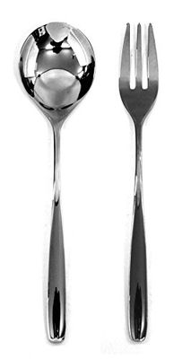 Mepra Set 2 Pieces Unika pour Servir 18/10, Acier Inoxydable, INOX Brillant, Silver