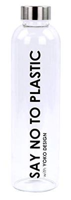 YOKO DESIGN 1693 - Garrafa de vidro (750 ml), cor transparente