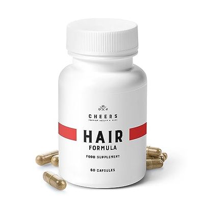 CHEERS - Formule capillaire, 60 gélules, vitamines pour la peau et les ongles pour adultes, vitamines capillaires végétaliennes, complément capillaire à l'acide phosphatidique