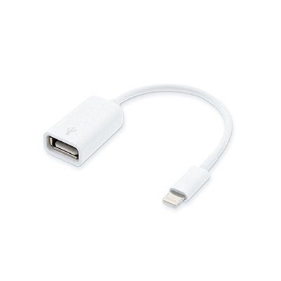 conecto CC20029 USB adapterkabel met 8-pins stekker 15 cm wit