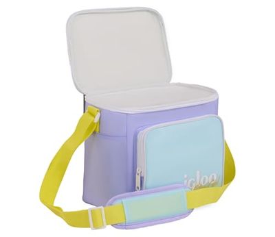 IGLOO Retro Square Lunch Bag - Lilla - Borsa isotermica con tracolla - Capacità di 6,6 litri