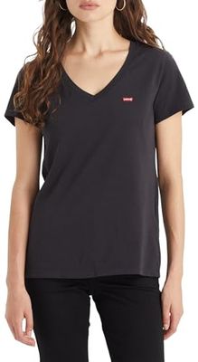 Levi's Perfect V-Neck T-Shirt dam, Caviar, XXS