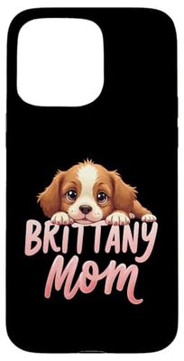 Brittany Mom Dog Brittany Spaniel Mama Cute Puppy Case for iPhone 15 Pro Max