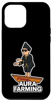 Aura Farming Aura Wave Indonesiano Boat Meme Energy Vibes Custodia per iPhone 12 Pro Max