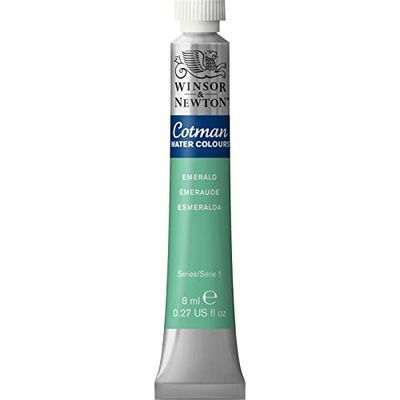 Winsor & Newton 8840092 Cotman aquarelverf Studio waterverf, levendige hoogwaardige kleuren met zeer goede verwerkingseigenschappen 8 ml tube -Emerald