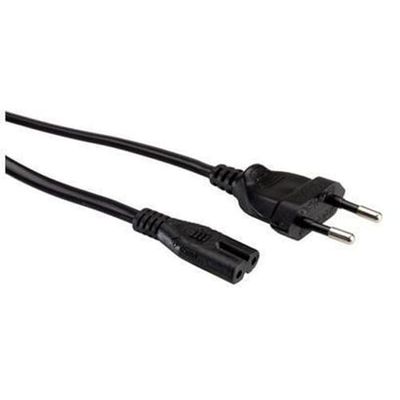 Nilox IEC C7 F - CEI 23-16/VII M, 1,8 m - Kabel (1,8 m, 1,8 m, Male Connector/Female Connector, C7 coupler, CEE7/7, 250 V, svart)