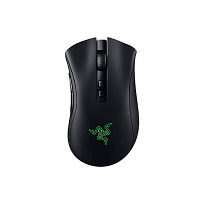 Razer DeathAdder V2 Pro - Draadloze gamingmuis met ongeëvenaarde ergonomie (Wireless, Optische sensor 20K DPI, Optische muisswitch, Batterijduur van 70 uur, 88 g) Zwart