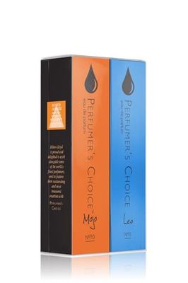 PERFUMERS CHOICE No 10 Mojo & No 11 Leo – 2 x 50ml Eau de Parfum for Men Perfume Gift Set – Long-Lasting Fresh, Masculine Scents – Luxury Perfume for Men Made in England by Milton-Lloyd