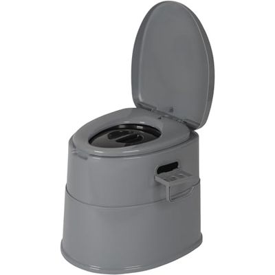 Bo-Camp 7 Litri, WC Portatile divisibile Unisex, Grigio, Taglia Unica