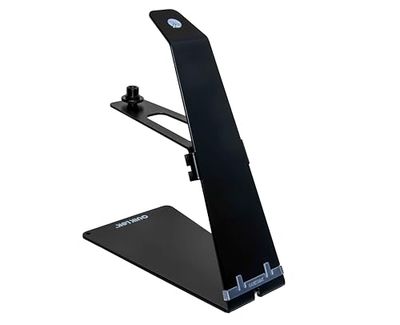 QUIK LOK - MIC/001 desktopmicrofoonbasis voor dynamische en draadloze microfoons, elegant en functioneel design, matzwart oppervlak, adapter 3/8 inch naar 5/8 inch meegeleverd