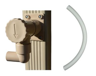 Collettore d'acqua per tubi rettangolari + Tubo da 60 centimetri