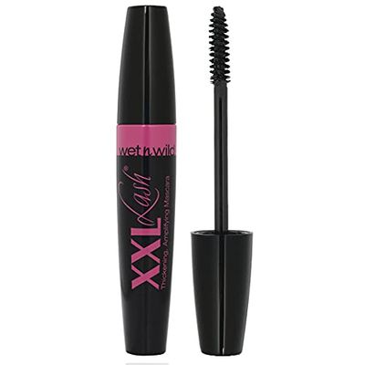 Wet n Wild, XXL Lash Mascara, Thickening and Amplifying Mascara with Fat Brush and Nourishing Formula with Natural Wax and Keratin, for a Clump-free and Dramatic Effect, Black