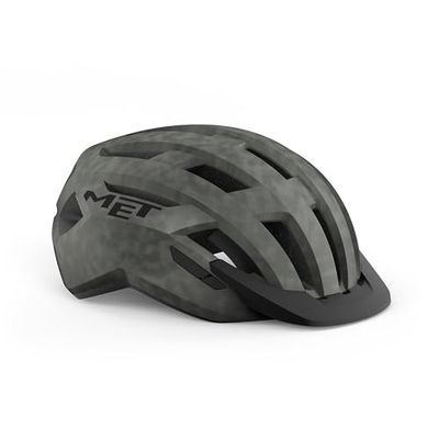 MET Helm, volwassenen, uniseks, titanium, mat, L, maat 58-61