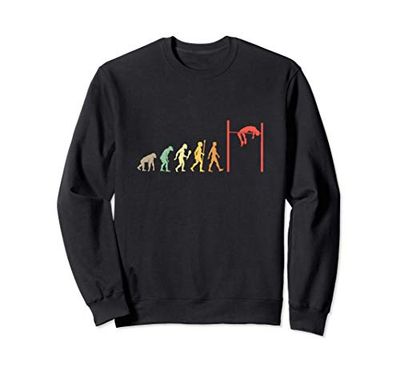 Salto In Alto Evoluzione Regalo Vintage Sport Atleta Felpa