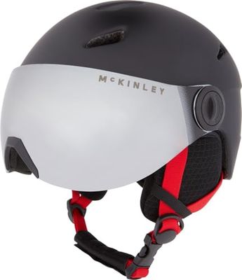 Mckinley Pulse S2 Visor HS-016 Esquí-Helm, Niños, Black/Red, M