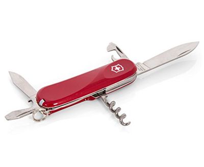 Victorinox, Evolution S101, Coltellino Svizzero, Originale, Multiuso, Campeggio, 12 Funzioni, Lama, grande, Cavatappi, Bloccabile