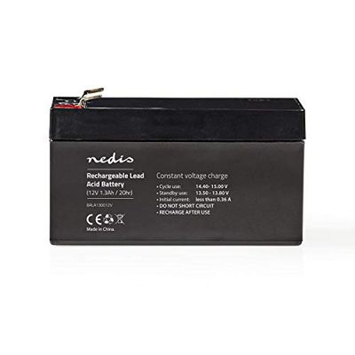 Nedis Bateria recarregável de chumbo-A zido de 12 V 1300 mAh