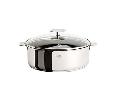 Cristel S24QMPEKP-p S24QMPEKP Sauteuse 4 quart Argenté.