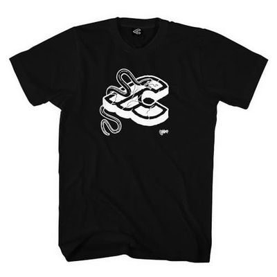 Cinelli Mike Giant unisex T-shirt för vuxna, Svart, XL