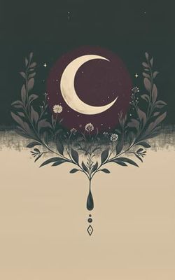 Vintage Moon Notes: Quaderno a righe prendi appunti - formato tascabile 13x20 cm - wicca notebook - grimorio vuoto