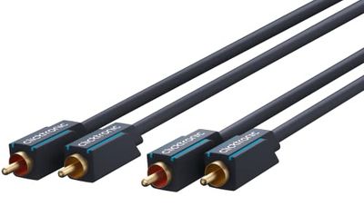 Clicktronic Casual cinch-coaxiale stereo audiokabel (2x cinch-stekker/2x cinch-stekker) 1 m