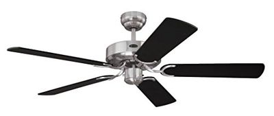 Westinghouse Cyclone ventilador de teto, 60 W, aço acetinado