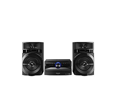 Panasonic SC-UX104EG-K - Micro música de CD (Bluetooth, sintonizador (Dab+/FM), USB, AUX-IN, DJ Jukebox, 300 W RMS, Color Negro