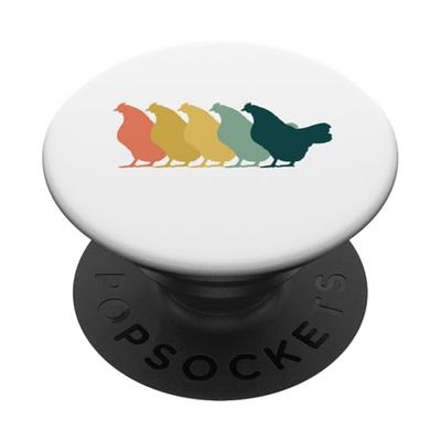 Chicken Lover Retro Pop Art PopSockets PopGrip: Swappable Grip for Phones & Tablets PopSockets Adhesive PopGrip