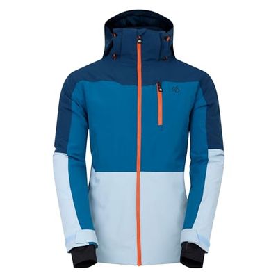 Dare2B Mens Edge II Jacket Giacca da Sci, Blu Denim Chiaro di Luna, S Uomo